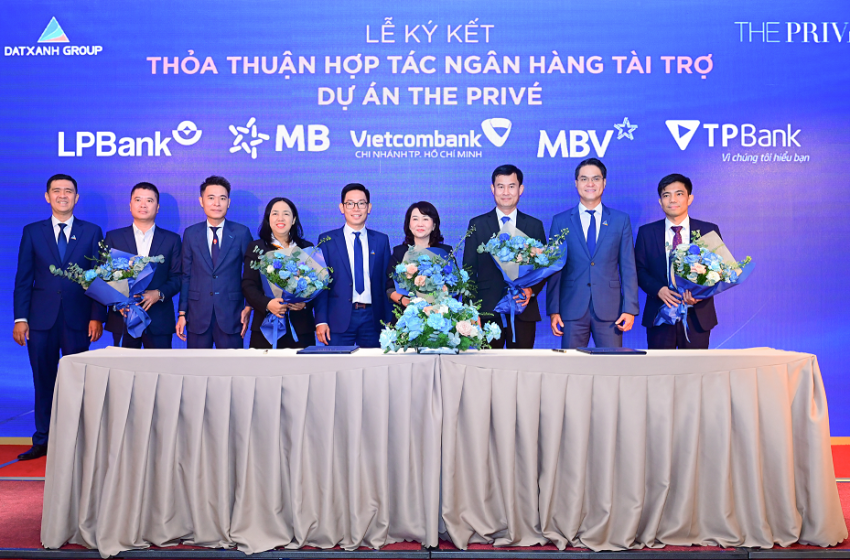 Đất Xanh bắt tay các “ông lớn” ngân hàng triển khai The Privé, đẩy nhanh tiến độ 5.000 tỉ đồng