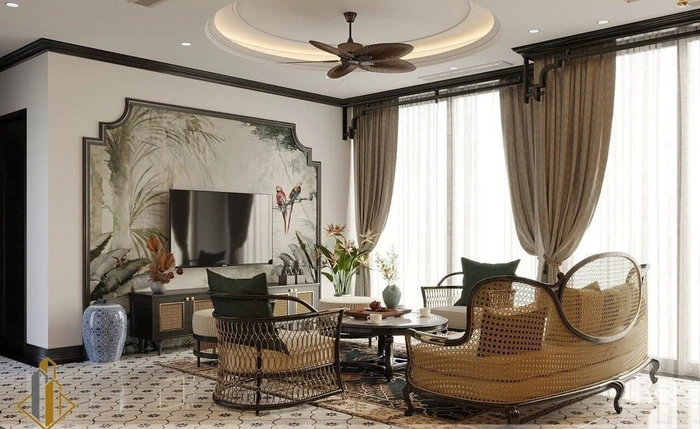 Phong cách Indochine nâng tầm bản sắc văn hóa trong không gian sống